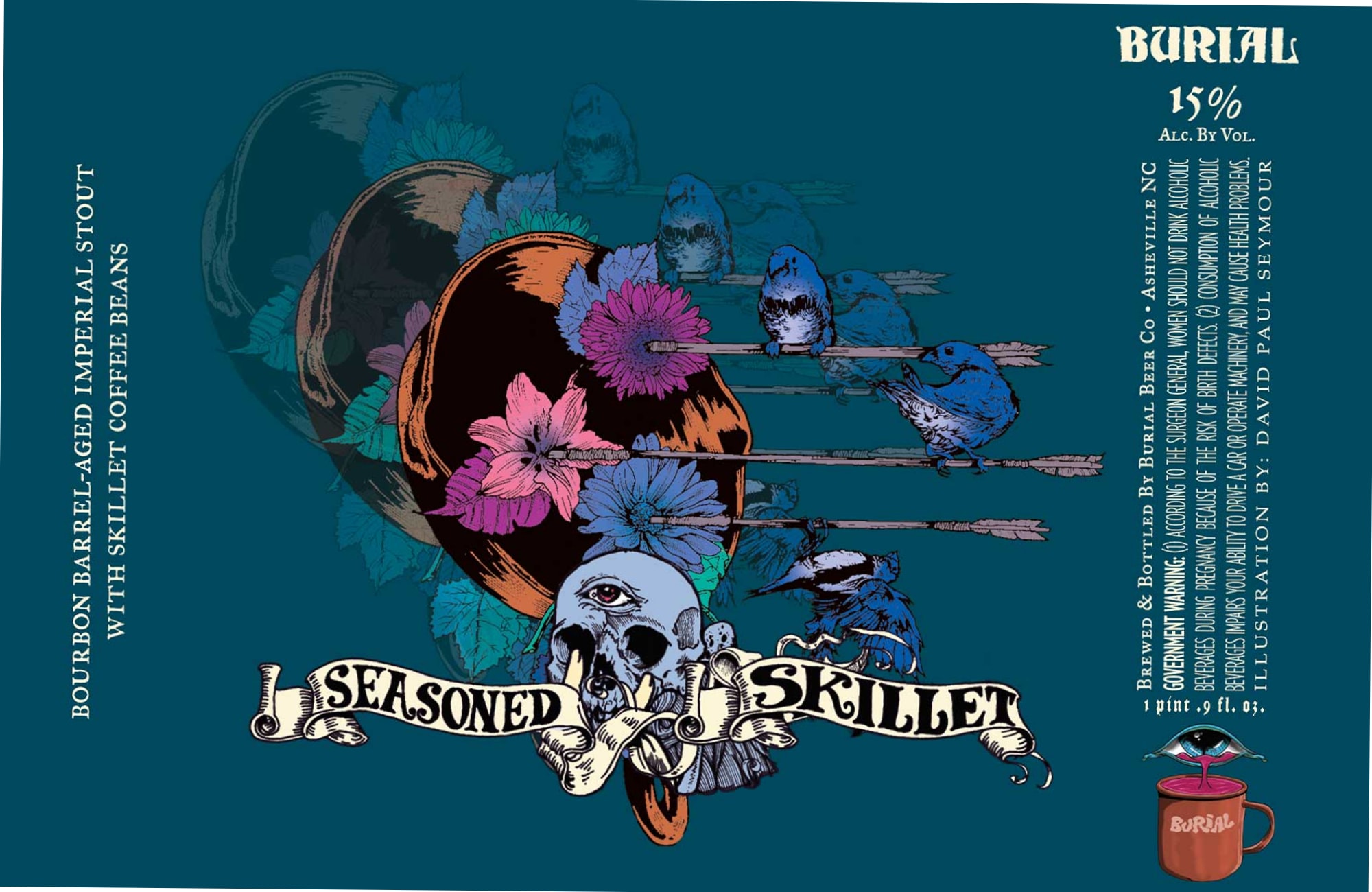 Seasoned Skillet by Burial Beer Co. - beer label