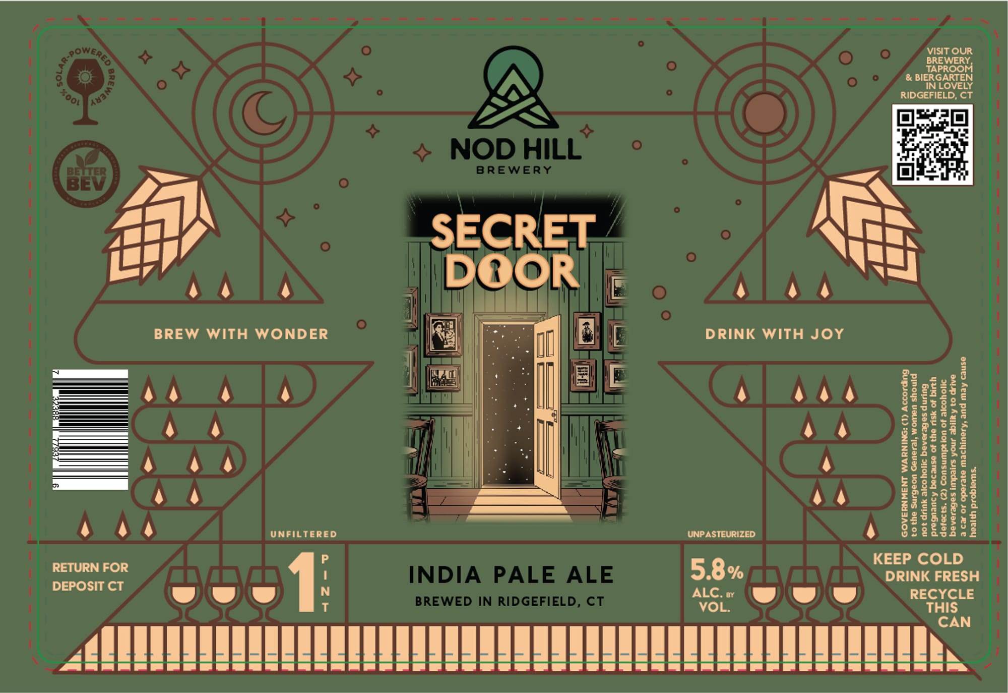 Secret Door by Nod Hill Brewery - beer label