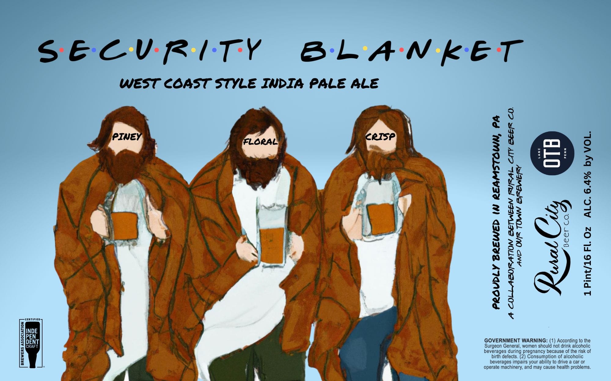 Security Blanket by Rural City Beer Co. - beer label