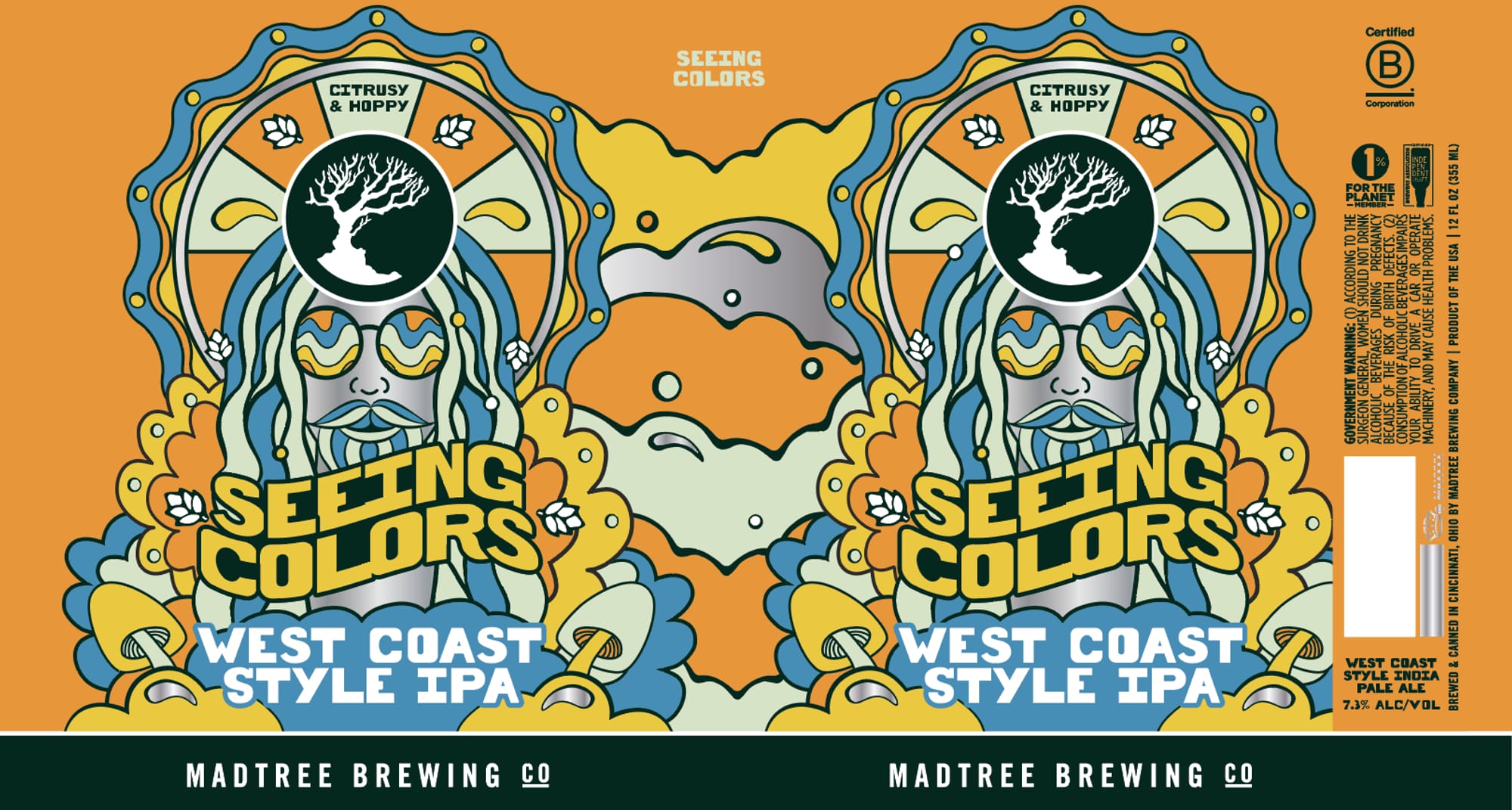 Seeing Colors by MadTree Brewing Co. - beer label