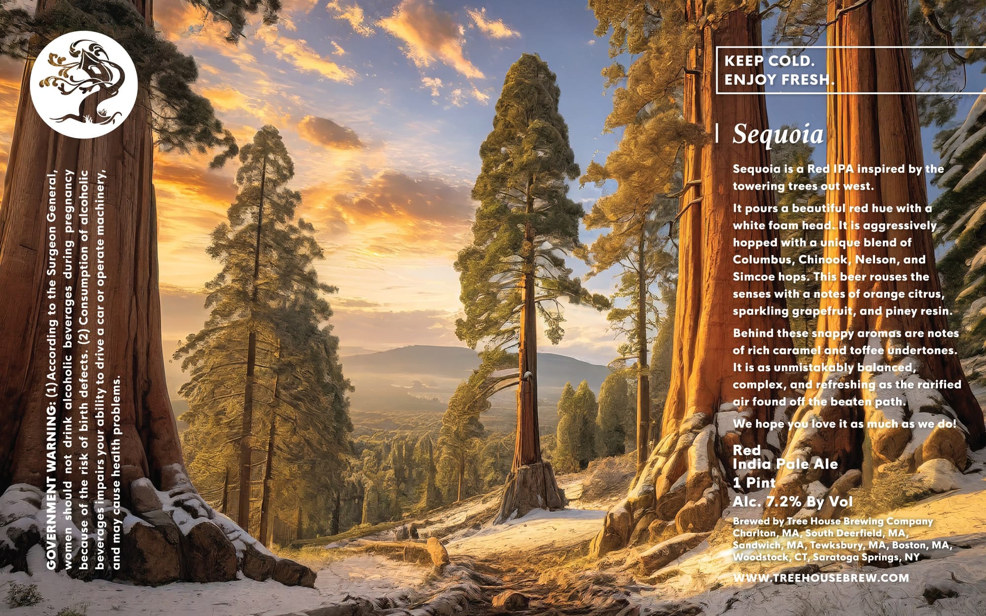 Sequoia by Tree House Brewing Company - beer label