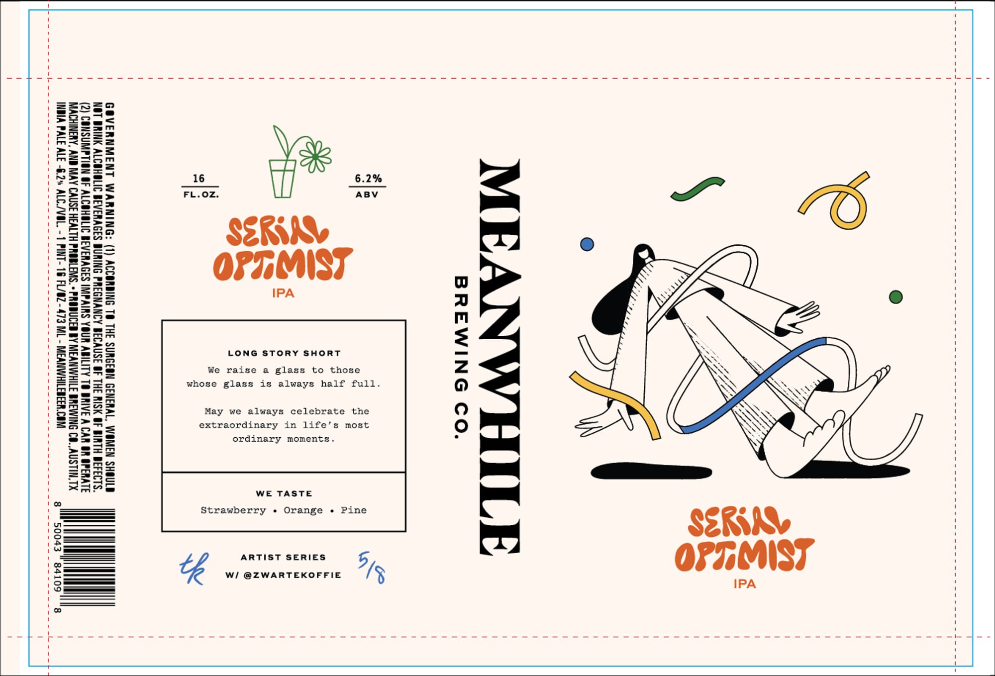 Serial Optimist by Meanwhile Brewing Co. - beer label