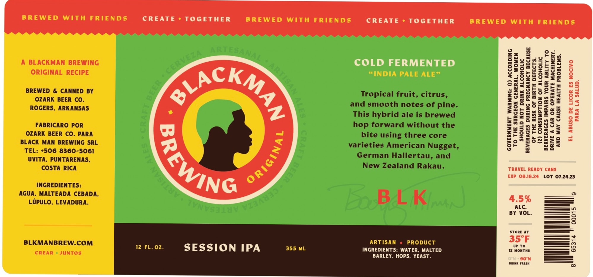 Session IPA by Blackman Brewing - beer label