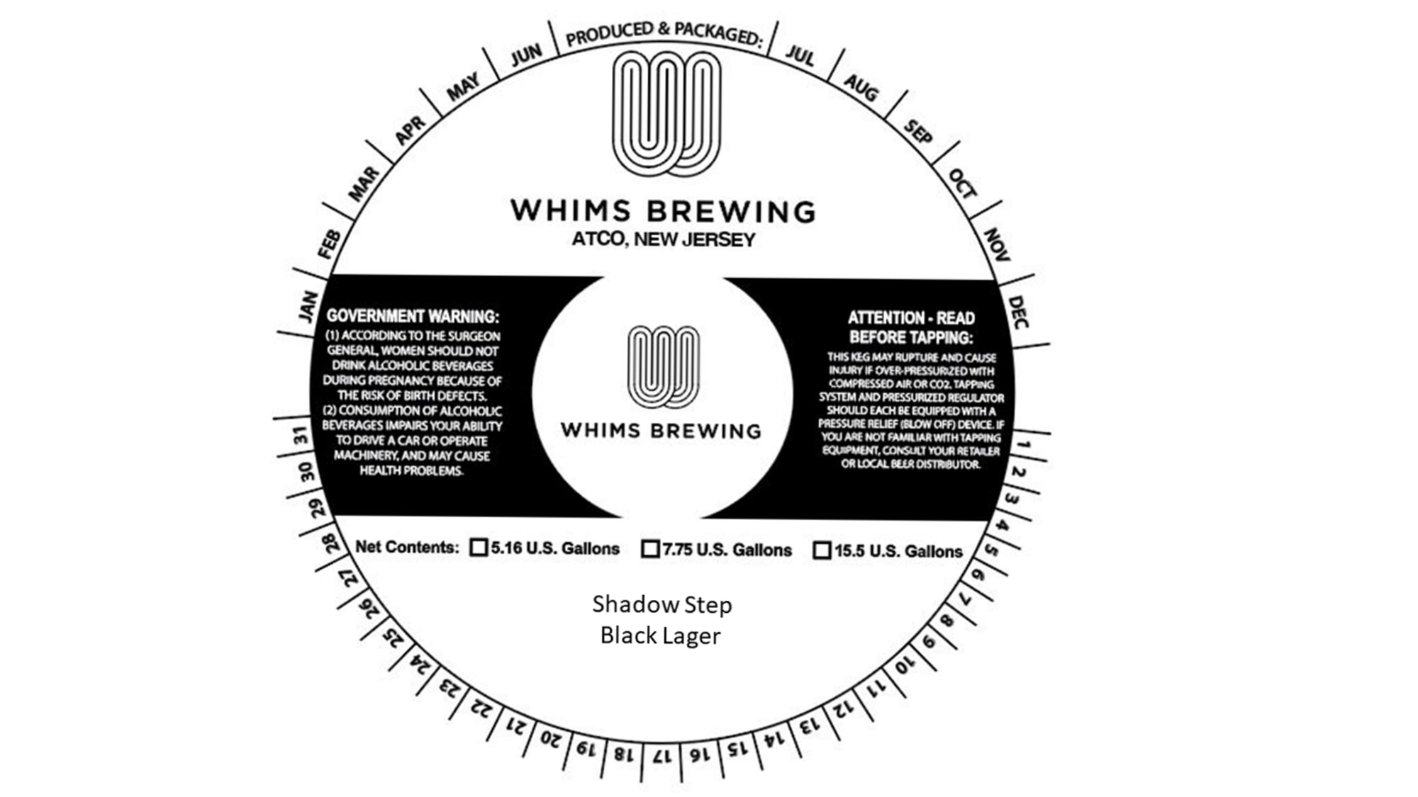 Shadow Step by Whims Brewing - beer label