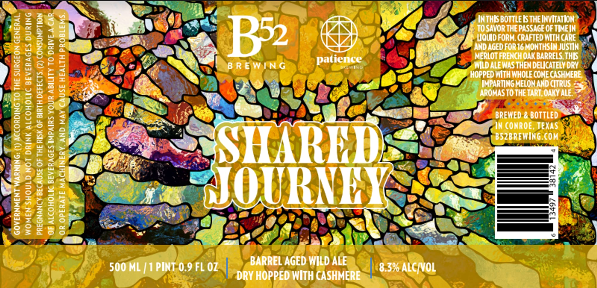 Shared Journey by B52 Brewing - beer label