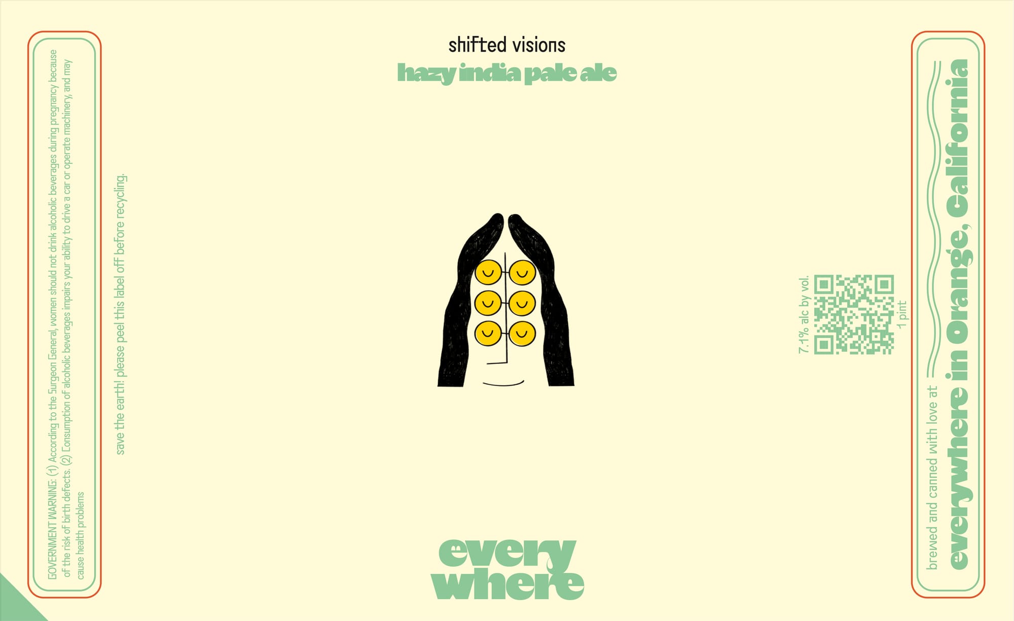 Shifted Visions by Everywhere - beer label