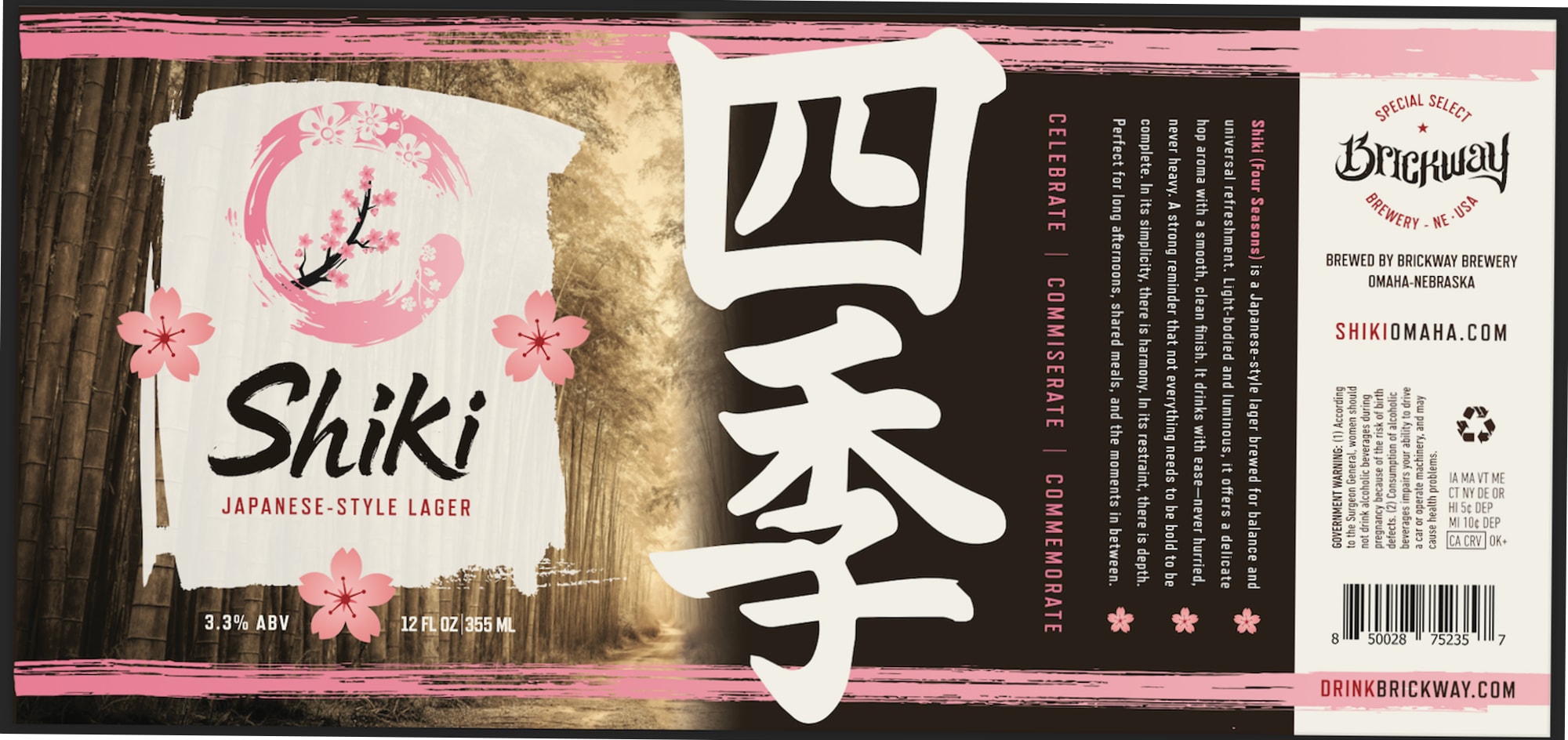 Shiki by Brickway Brewery - beer label