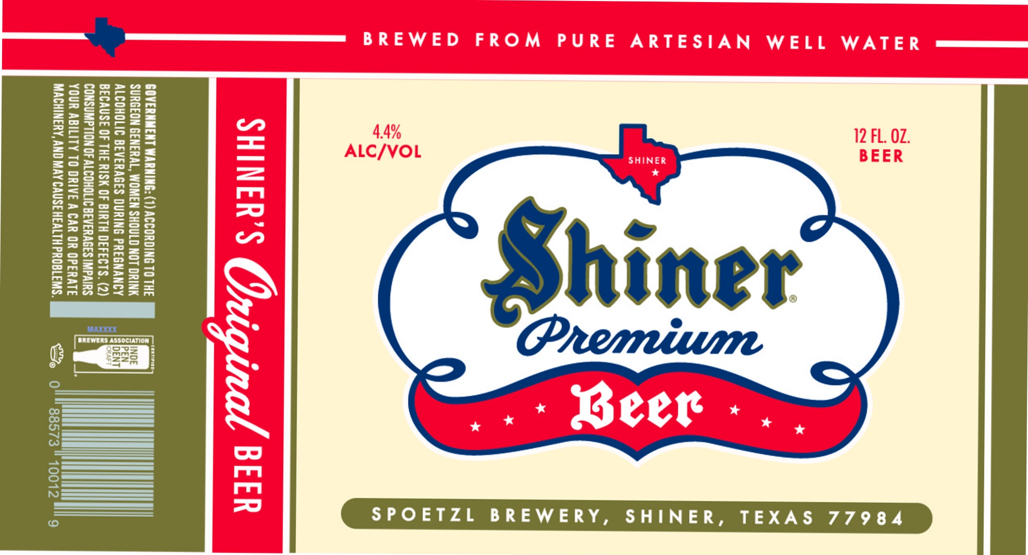 Shiner Original by Spoetzl Brewery - beer label