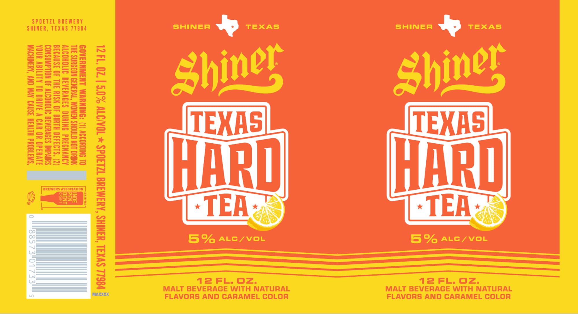Shiner Hard Tea by Spoetzl Brewery - beer label