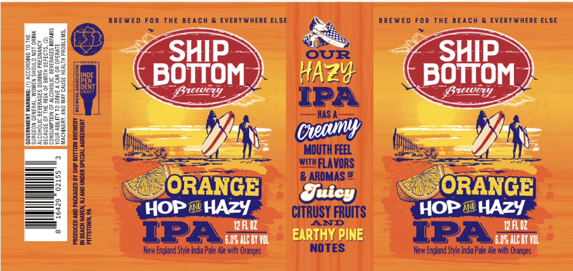 Ship Bottom Hazy IPA by Ship Bottom Brewery - beer label