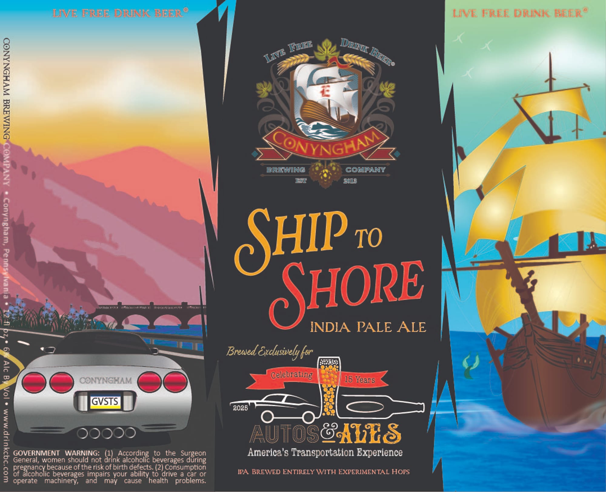 Ship to Shore by Cunningham Brewing Company - beer label