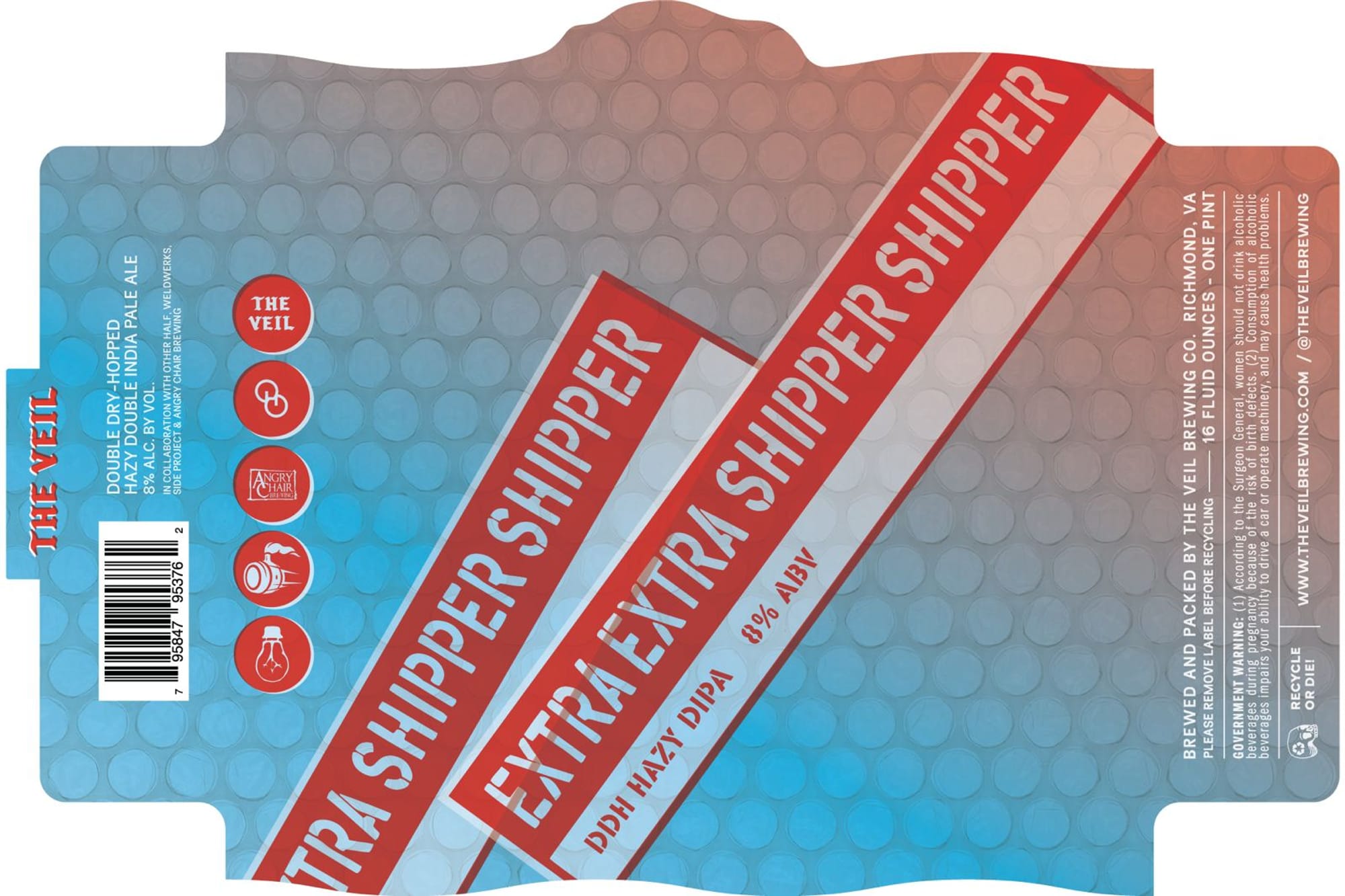 Shipper by The Veil Brewing Co. - beer label