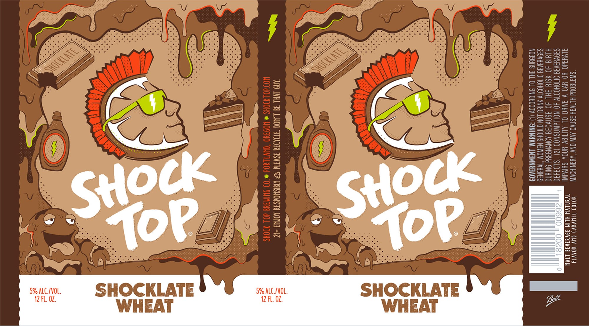 Shockolate Wheat by Shock Top Brewing Co. - beer label