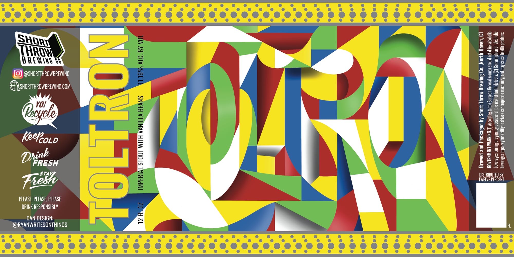 Foil by Short Throw Brewing - beer label