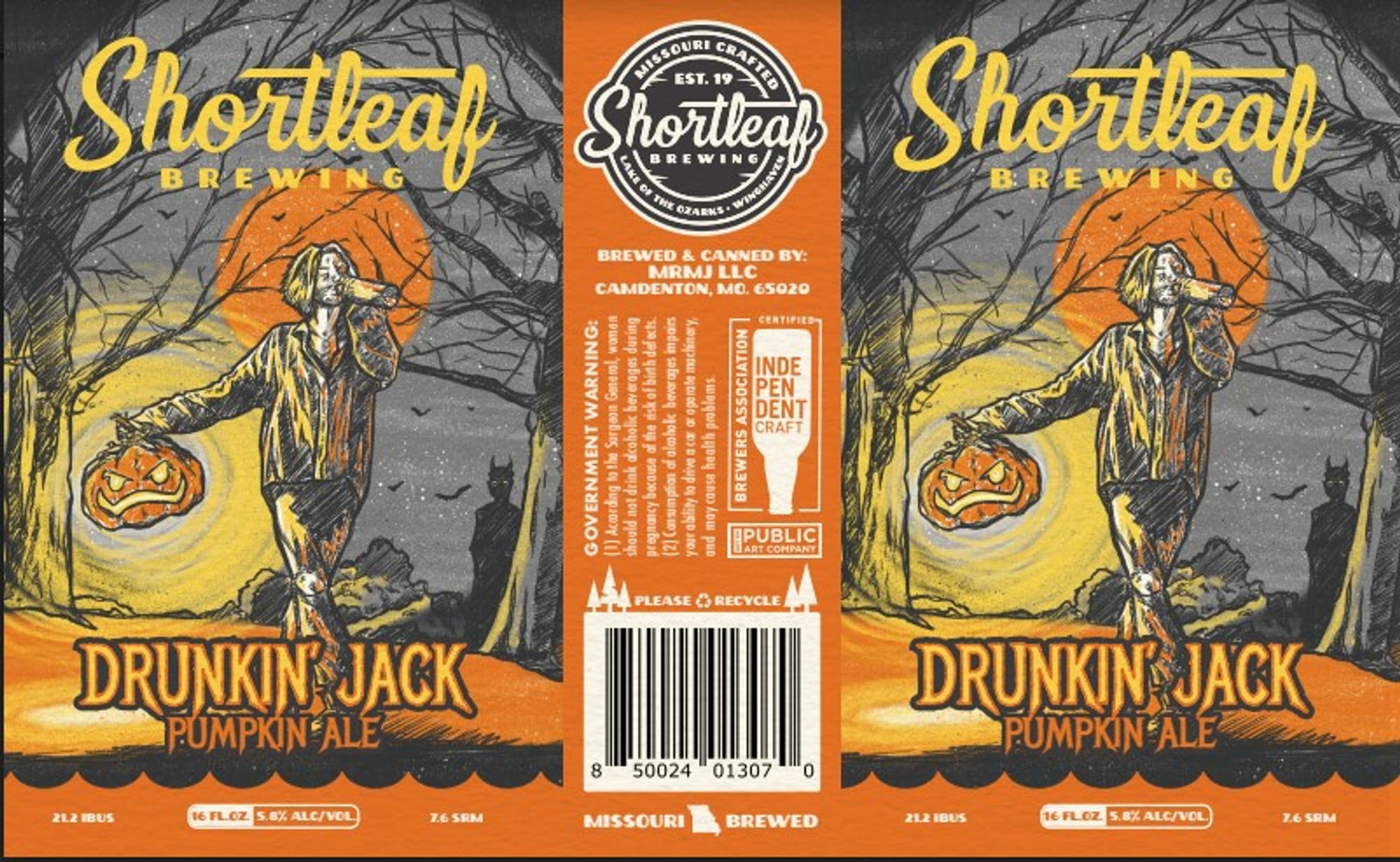 Drunkin' Jack by Shortleaf Brewing - beer label