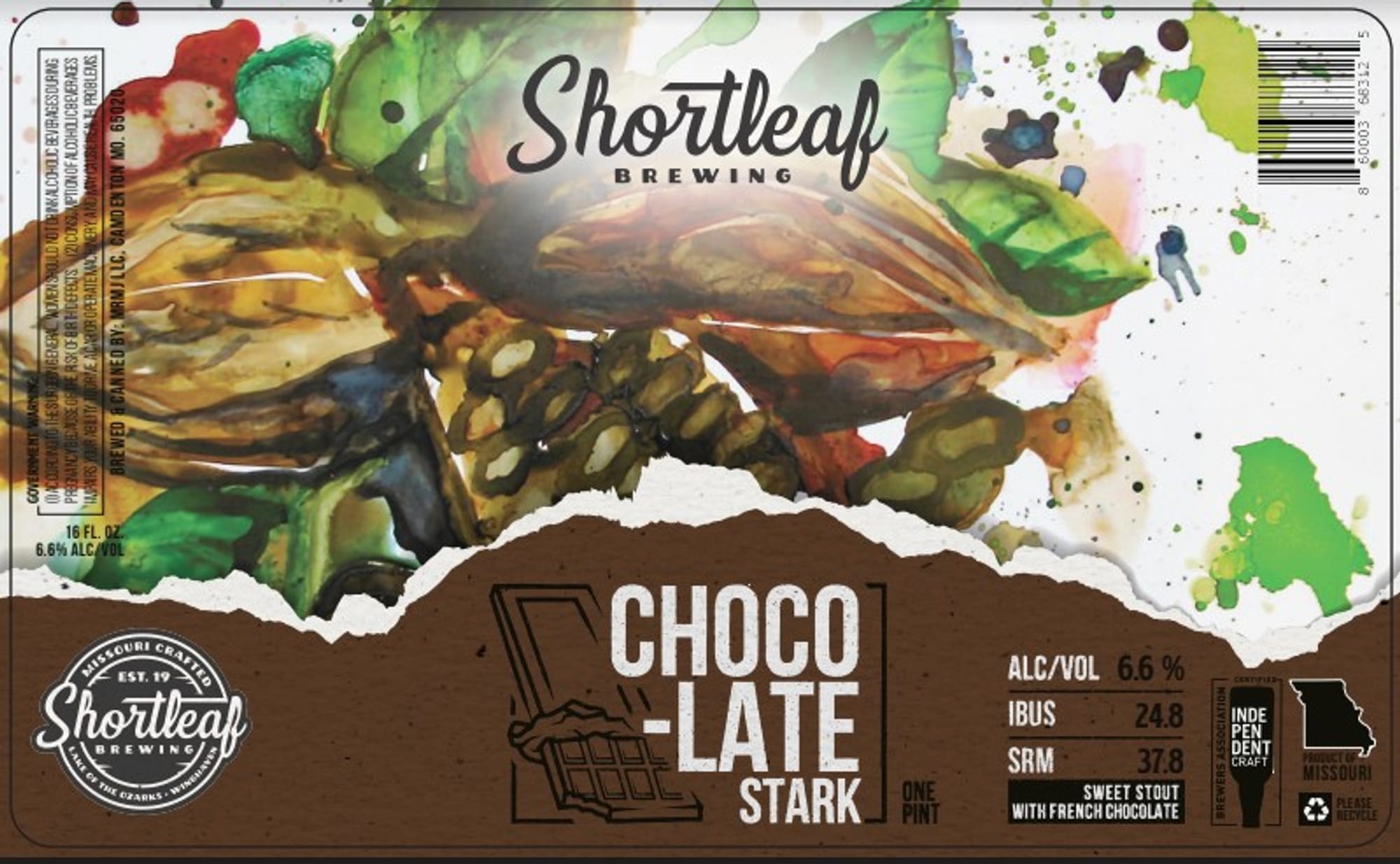 Choco-Late by Shortleaf Brewing - beer label