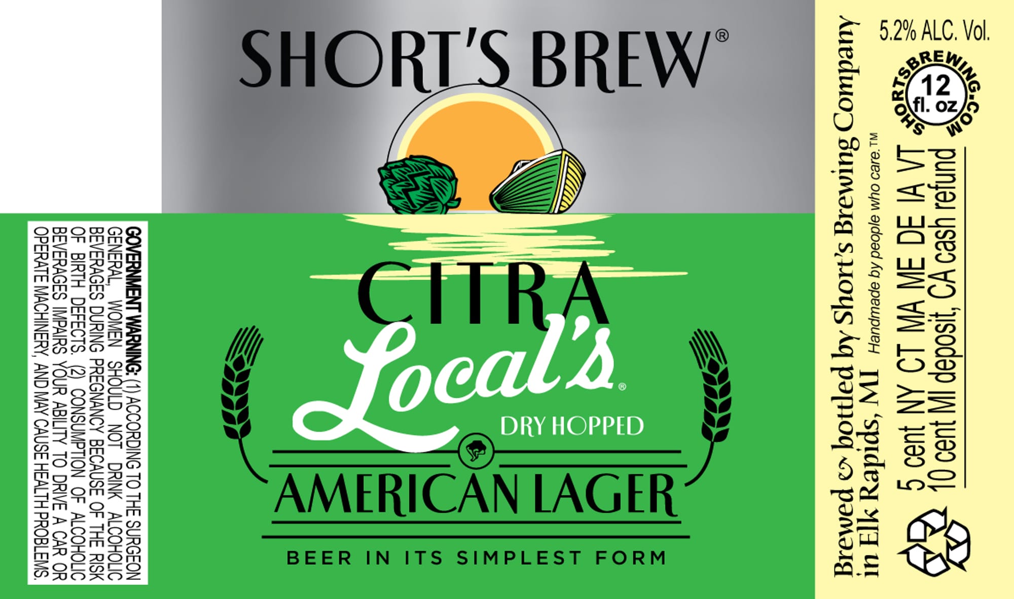 Citra Local’s by Short’s Brewing Company - beer label