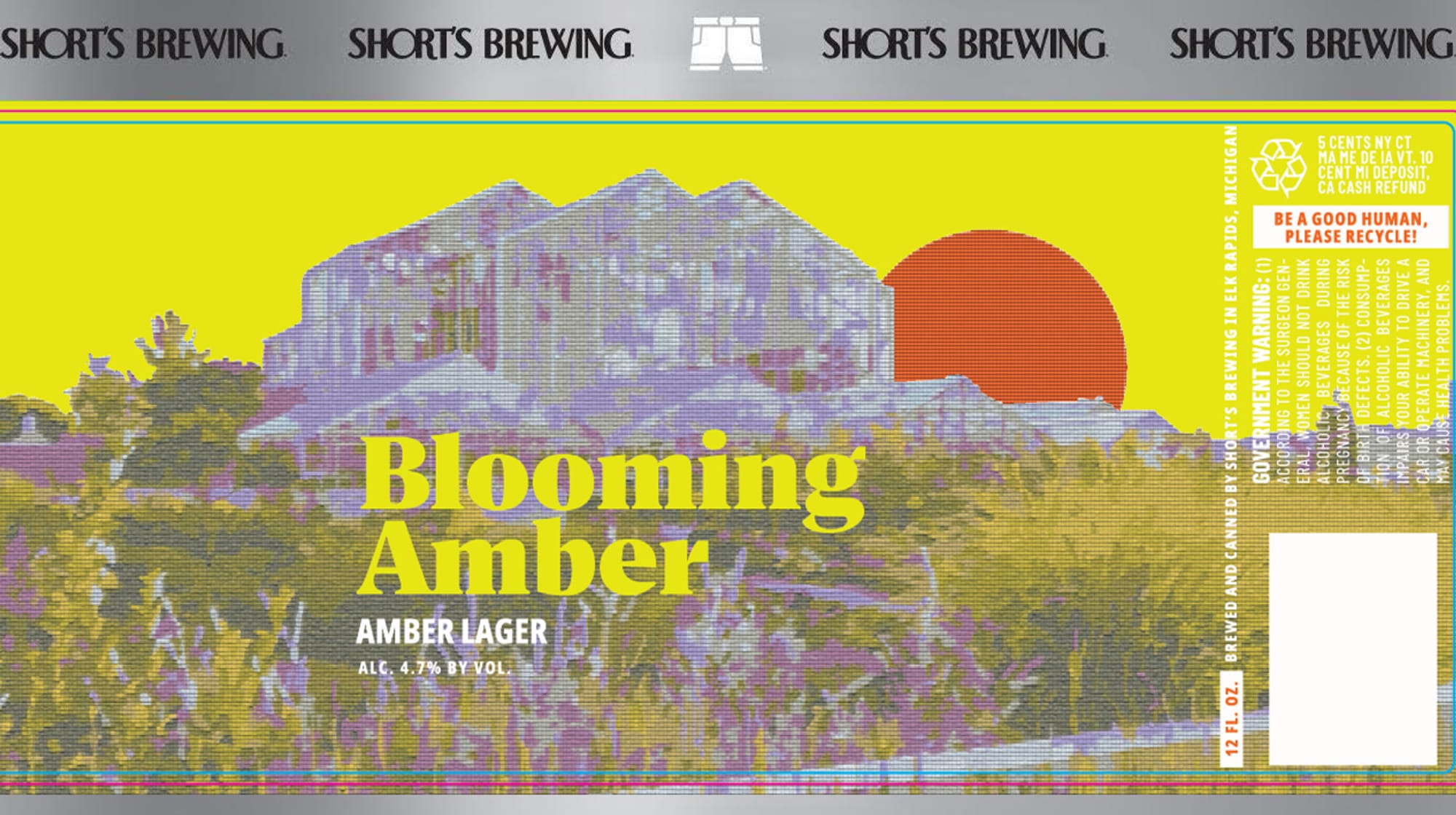 Blooming Amber by Short’s Brewing - beer label