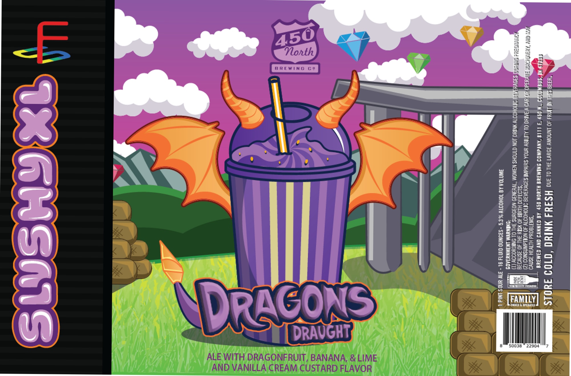Shy Dragons Draught by 450 North Brewing Co. - beer label