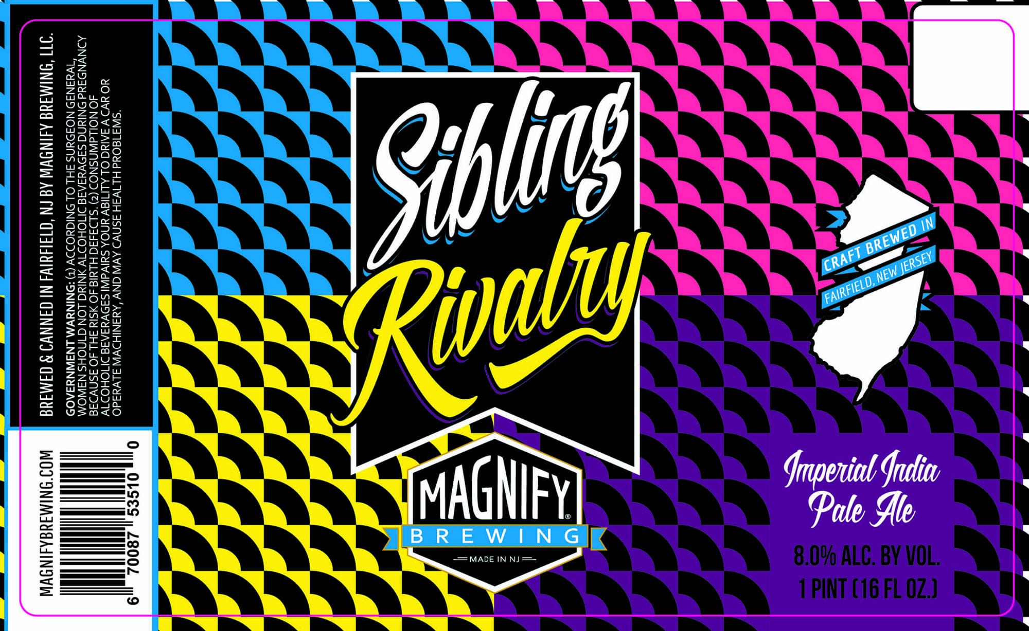 Sibling Rivalry by Magnify Brewing - beer label