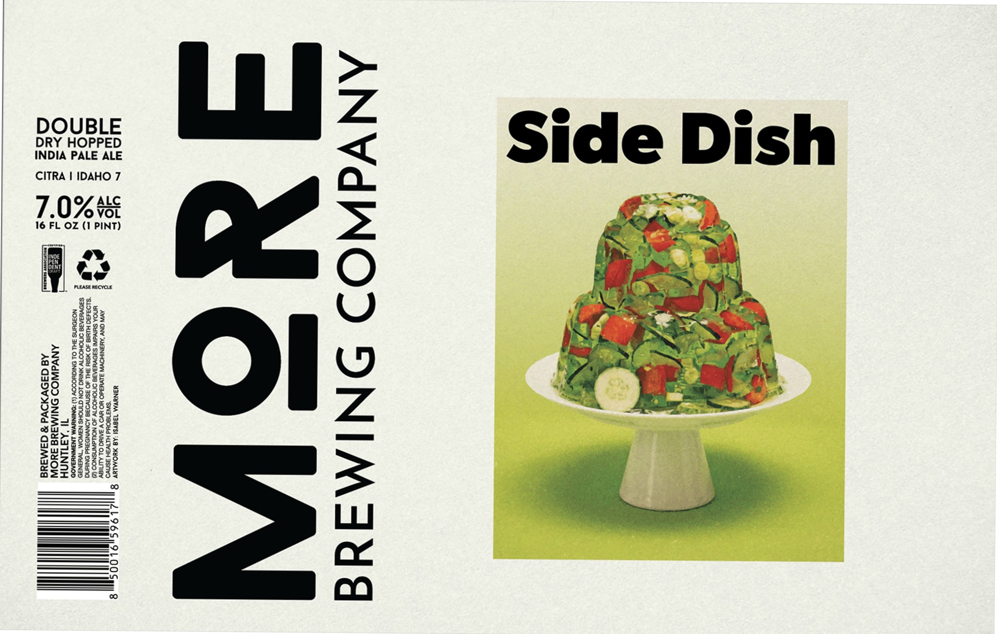 Side Dish by More Brewing Company - beer label