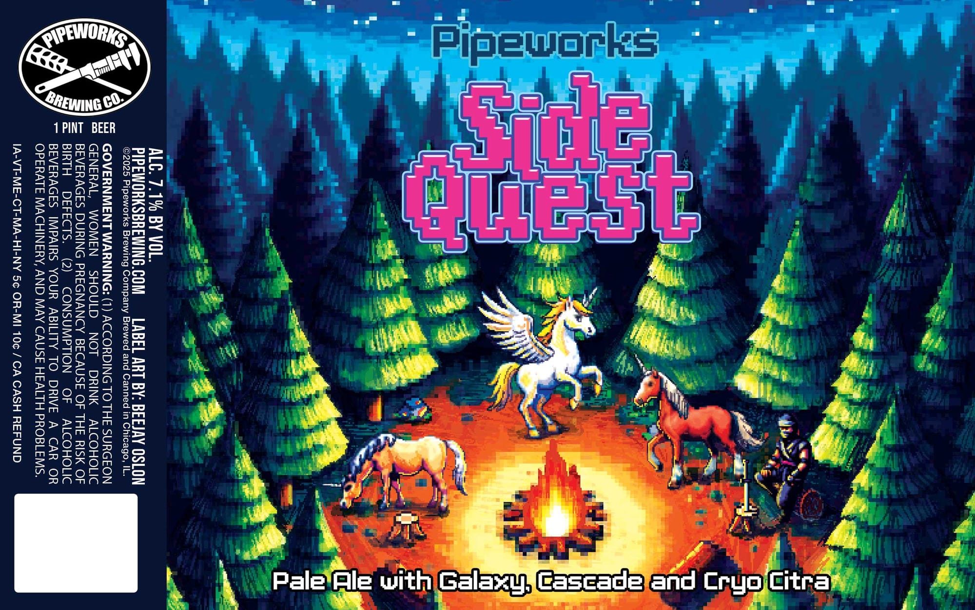 Side Quest by Pipeworks Brewing Co. - beer label