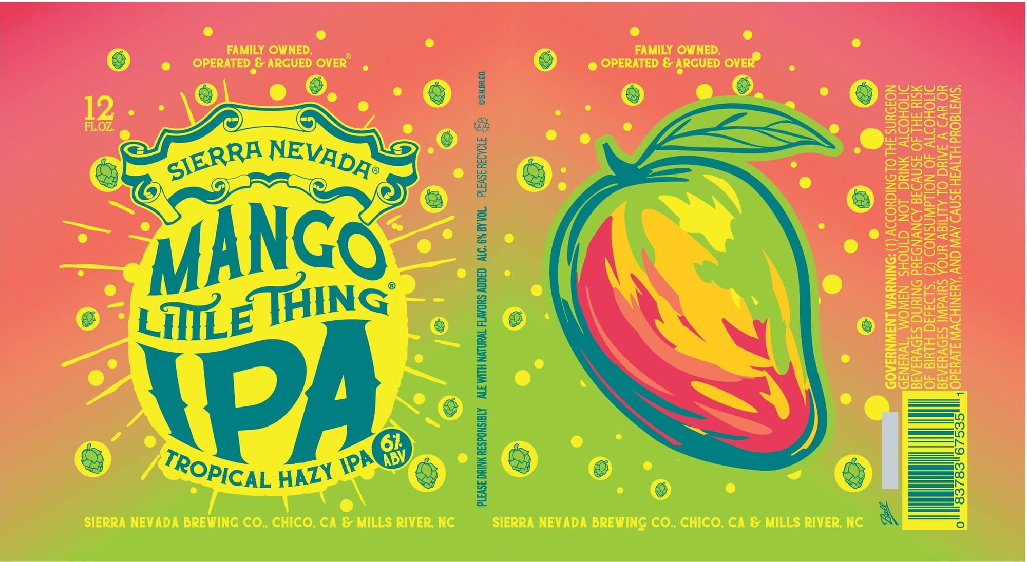 Mango Little Thing IPA by Sierra Nevada Brewing Co. - beer label