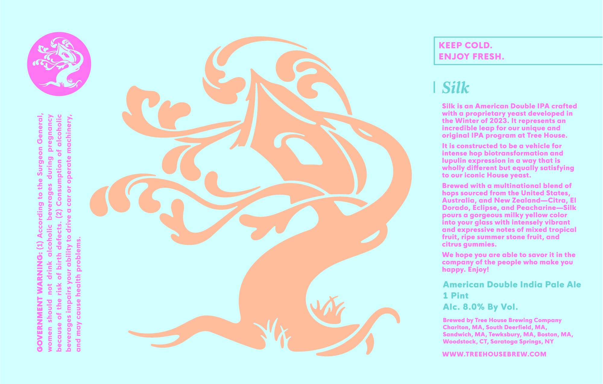 Silk by Tree House Brewing Company - beer label