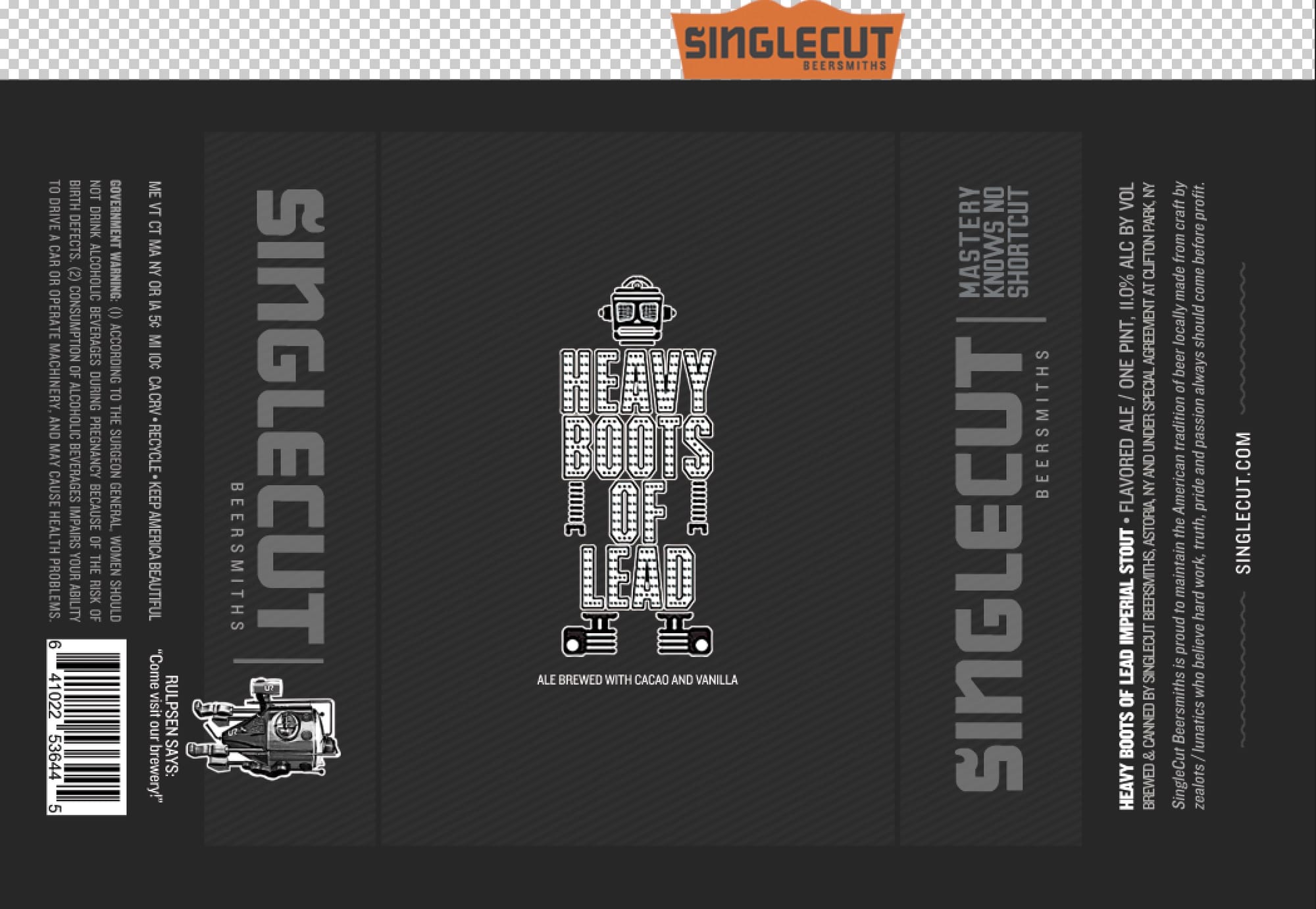 Ruppert's Rye by SingleCut Beersmiths - beer label