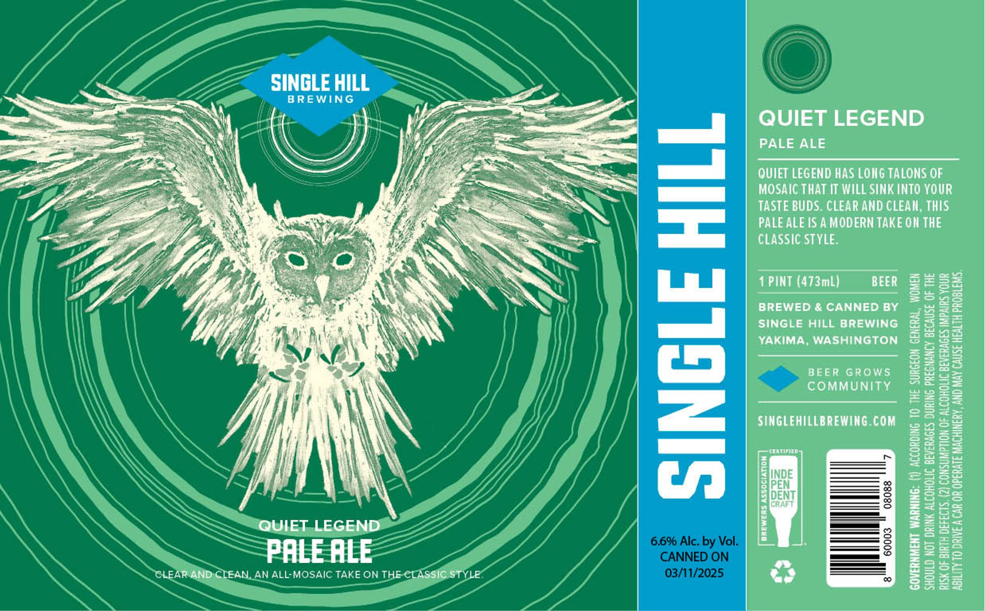 Quiet Legend by Single Hill Brewing - beer label