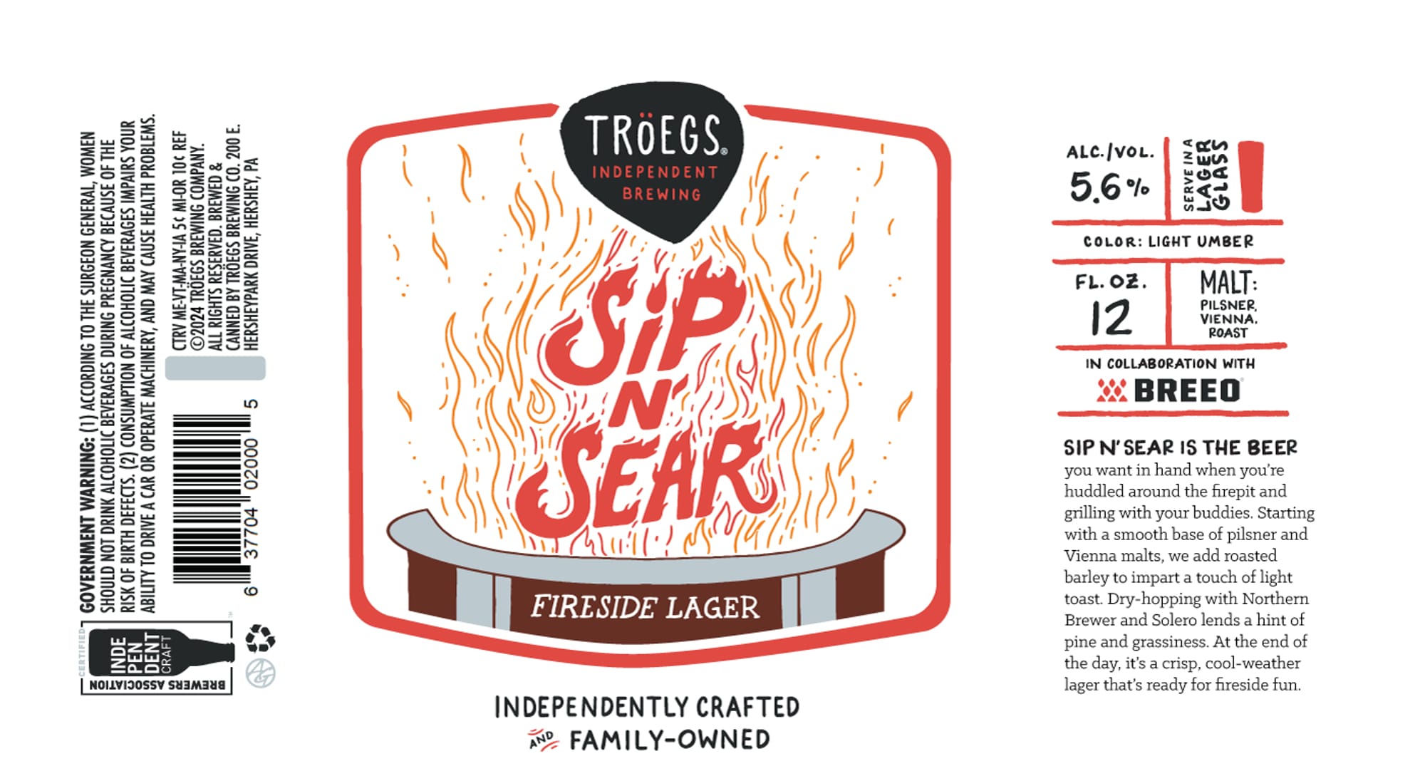 Sip Near Fear by Tröegs Independent Brewing - beer label