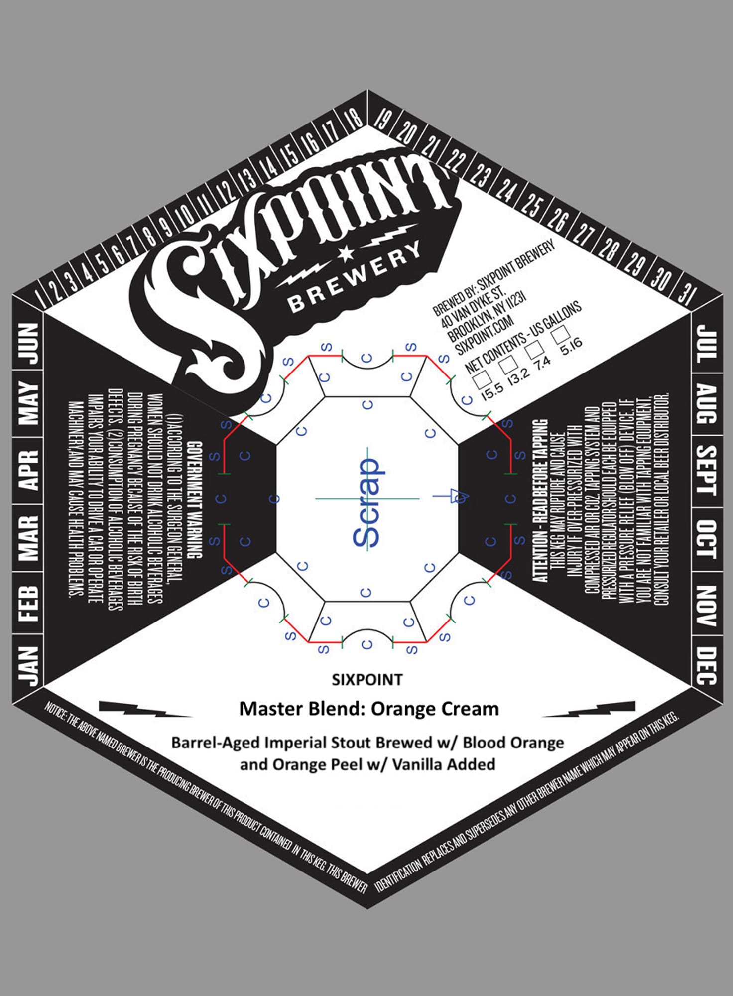 Scrap by Sixpoint Brewery - beer label