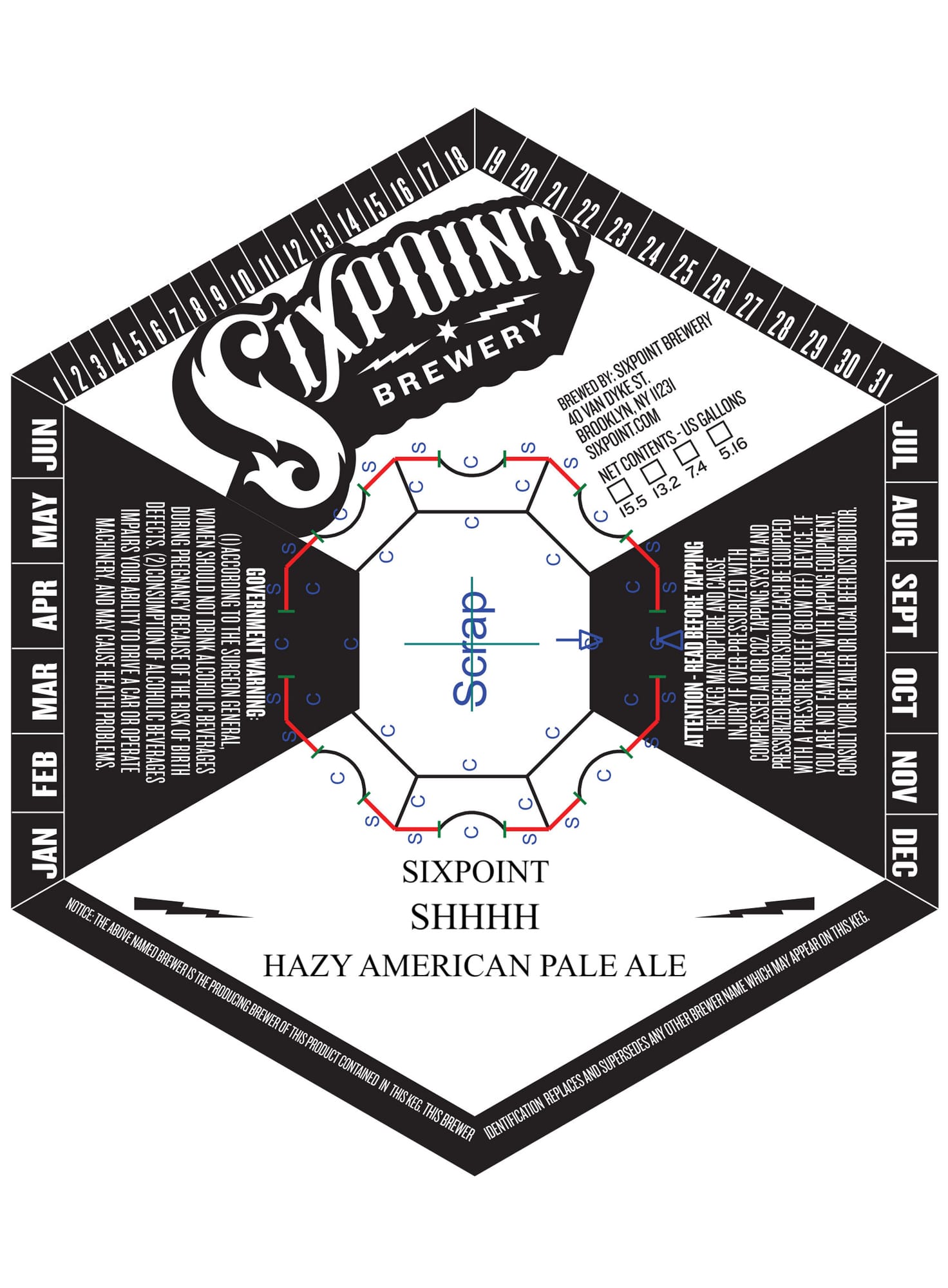 Scrap by Sixpoint Brewery - beer label