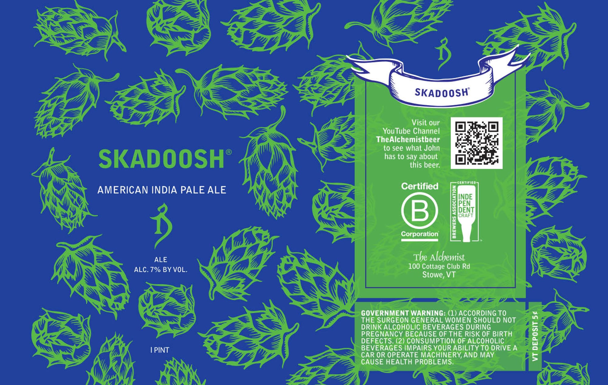 Skadoosh by The Alchemist - beer label