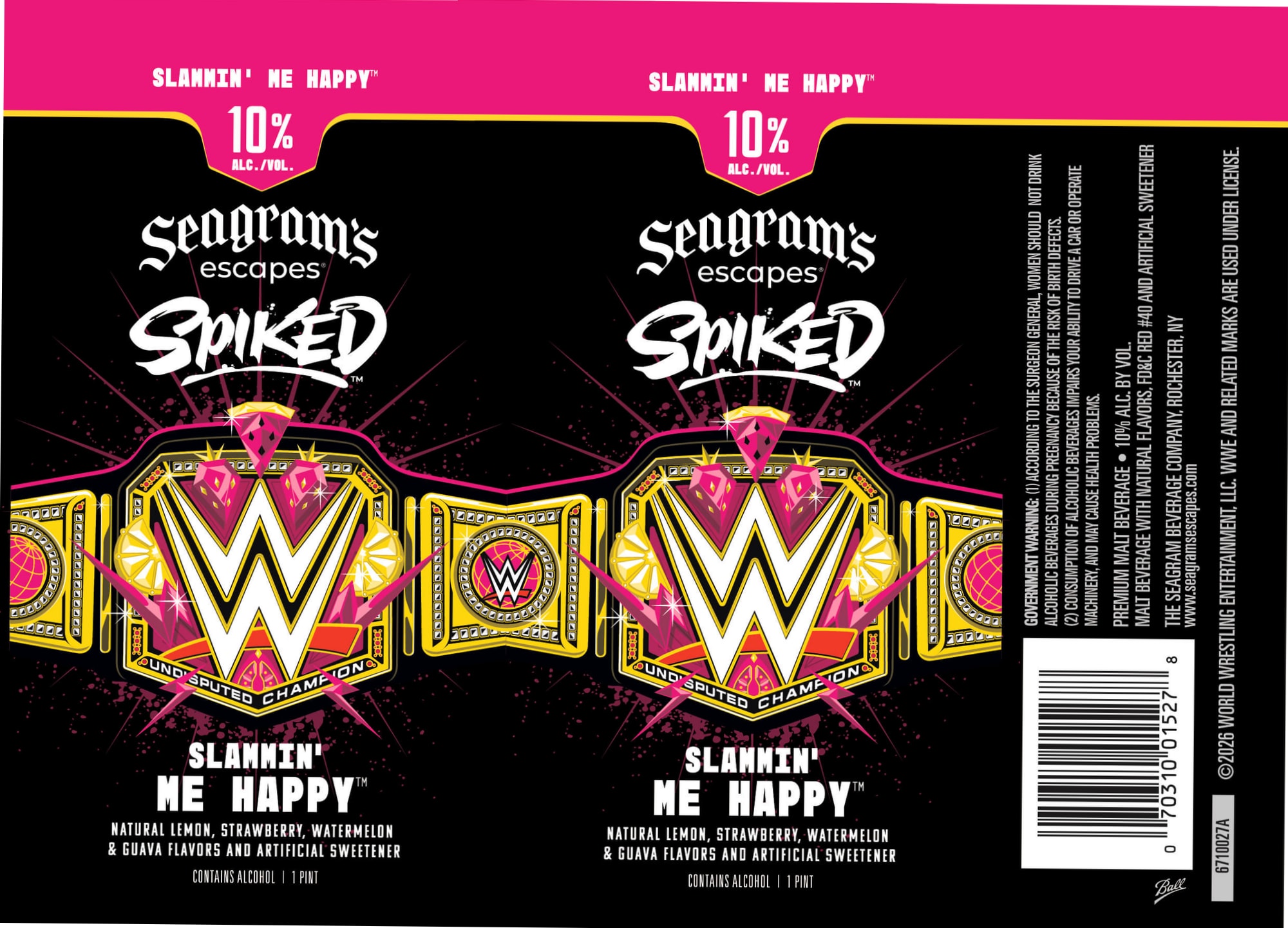 Slamin’ Me Happy by Seagram's Escapes - beer label
