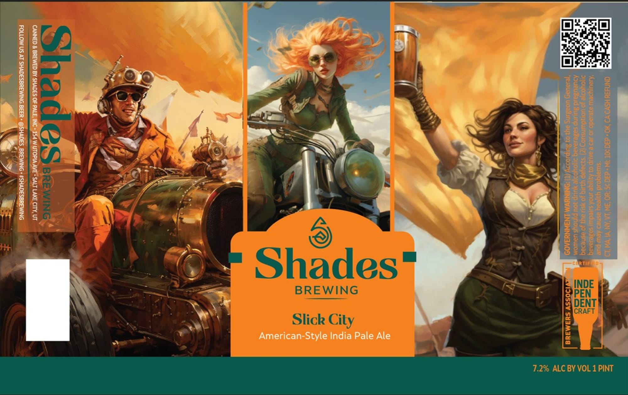 Slick City by Shades Brewing - beer label
