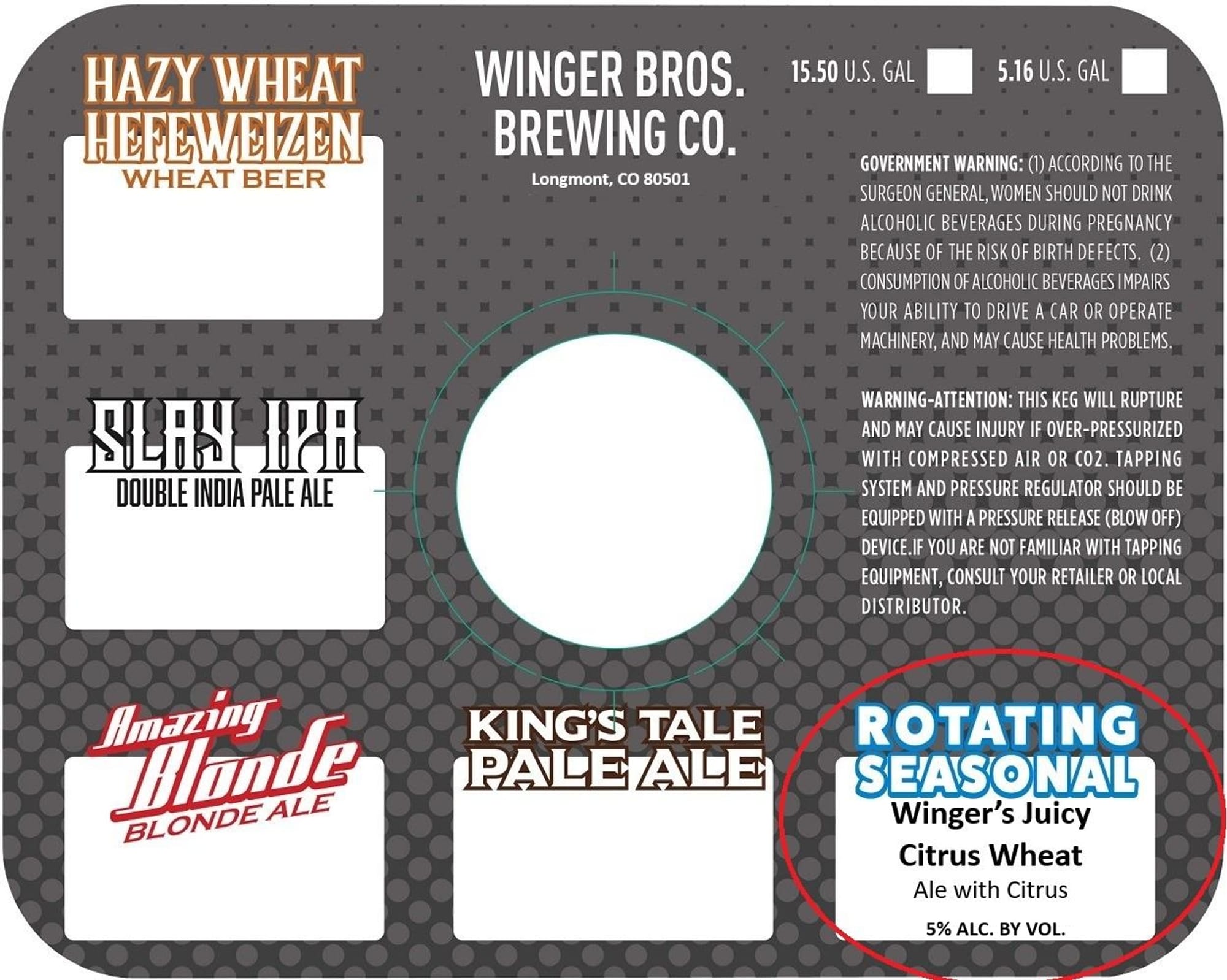 Sláinte IPA by Winger Brewing Co. - beer label