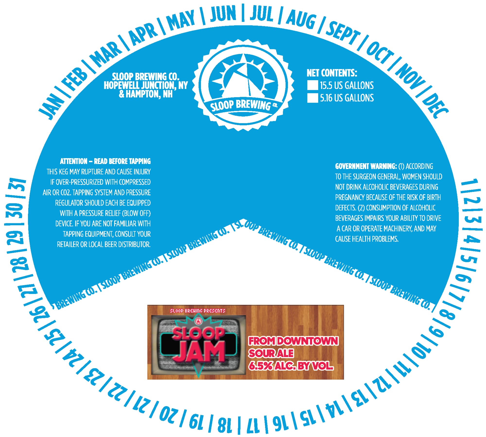 Segor Jam by Sloop Brewing Co. - beer label