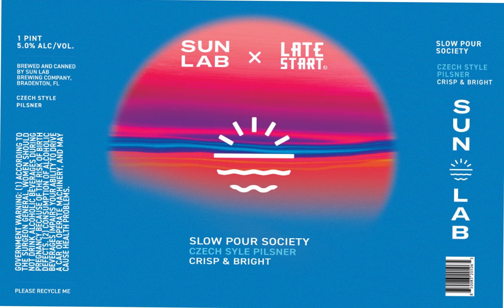Slow Pour Society by Sun Lab Brewing Company - beer label