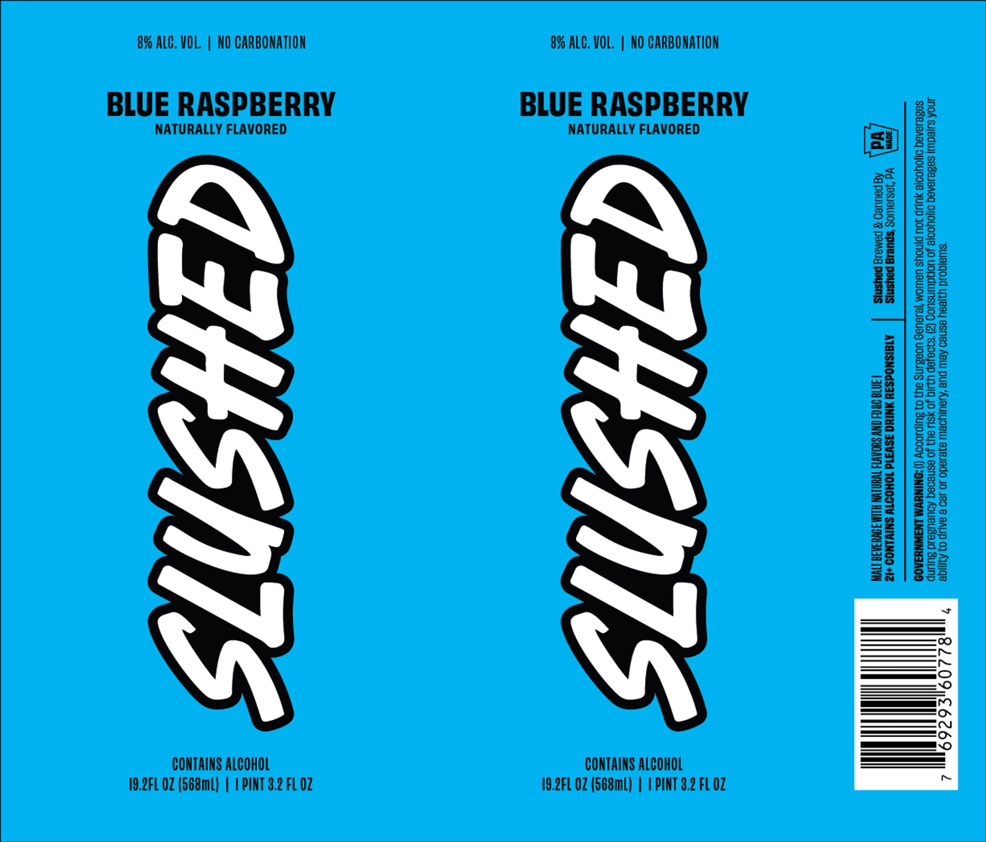Slushed by Slushed Brands - beer label