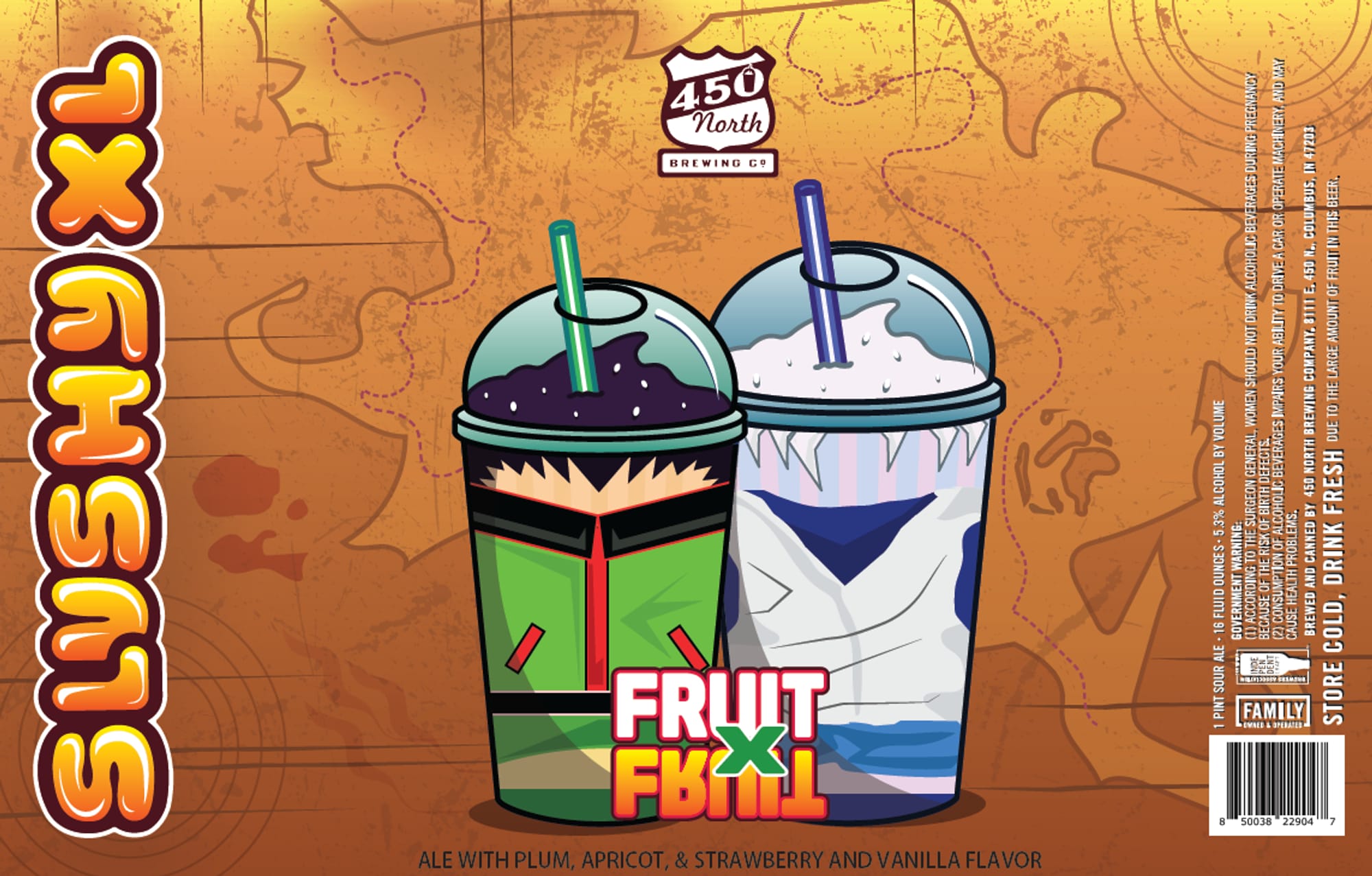 Slushy by 450 North Brewing Co. - beer label