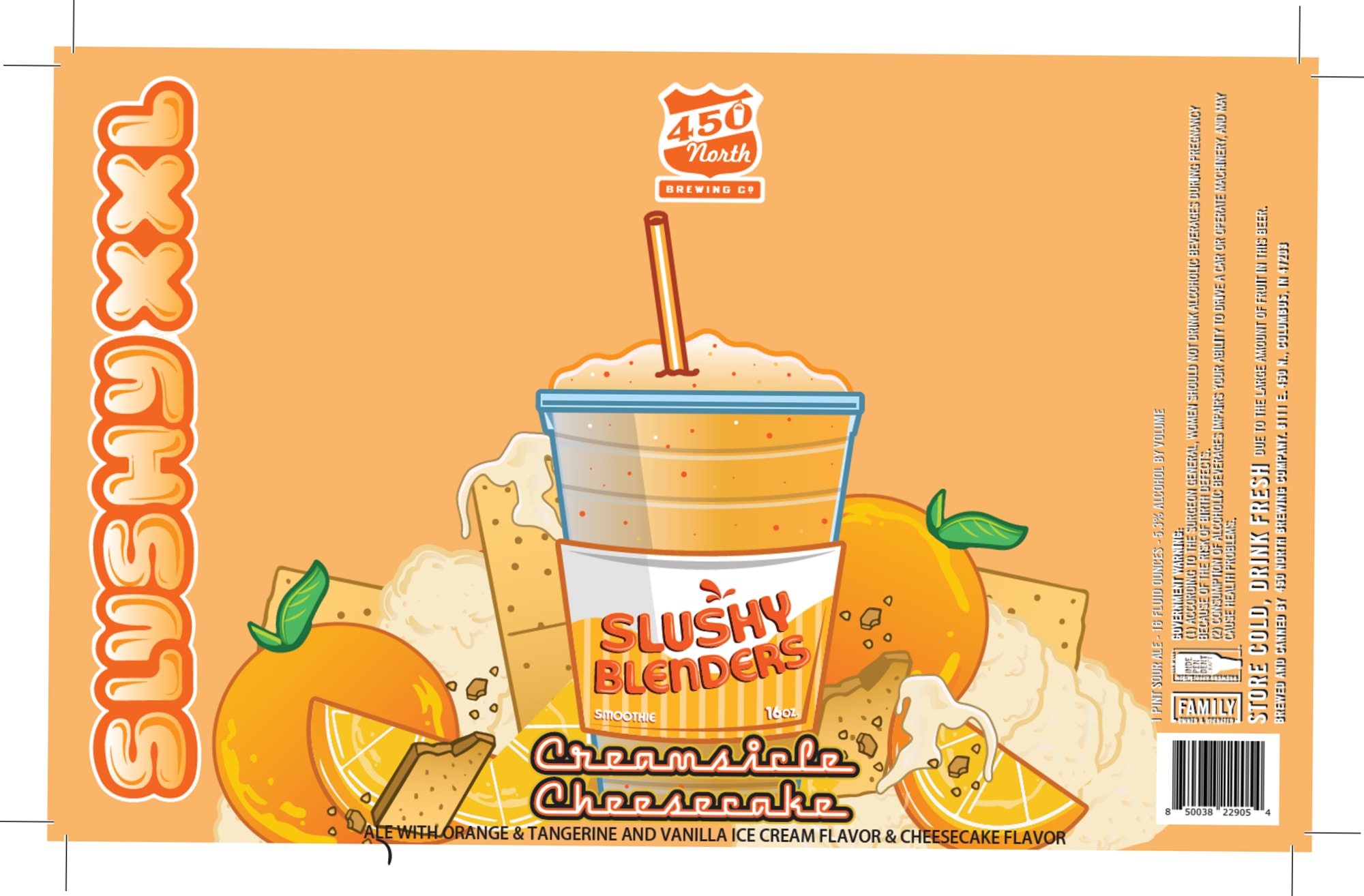 Slushy Blenders by 450 North Brewing Co. - beer label