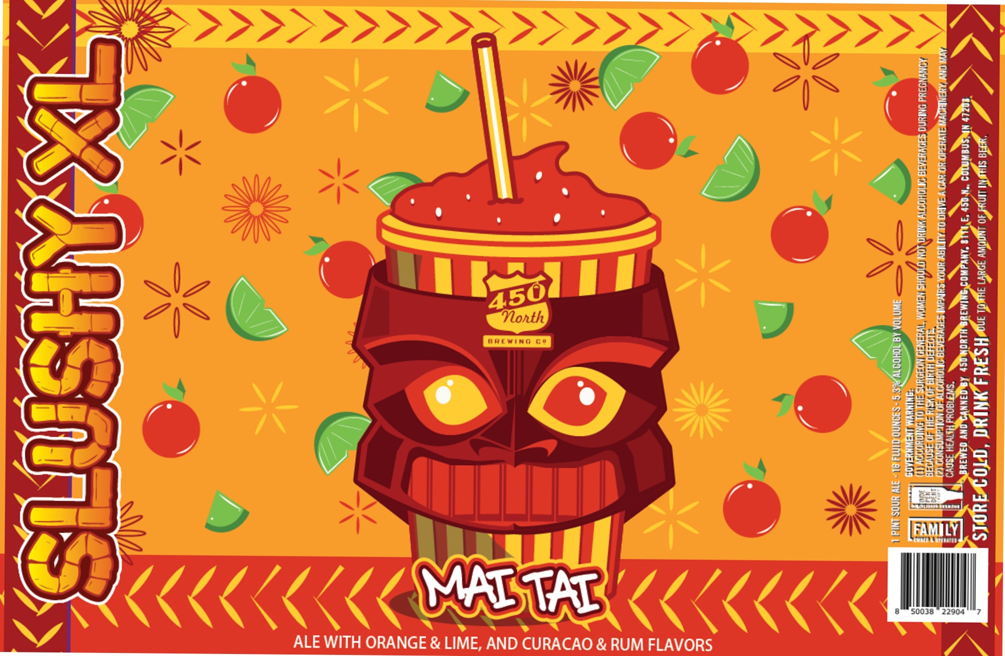 Slushy Mai Tai by 4.50 North Brewing Co. - beer label