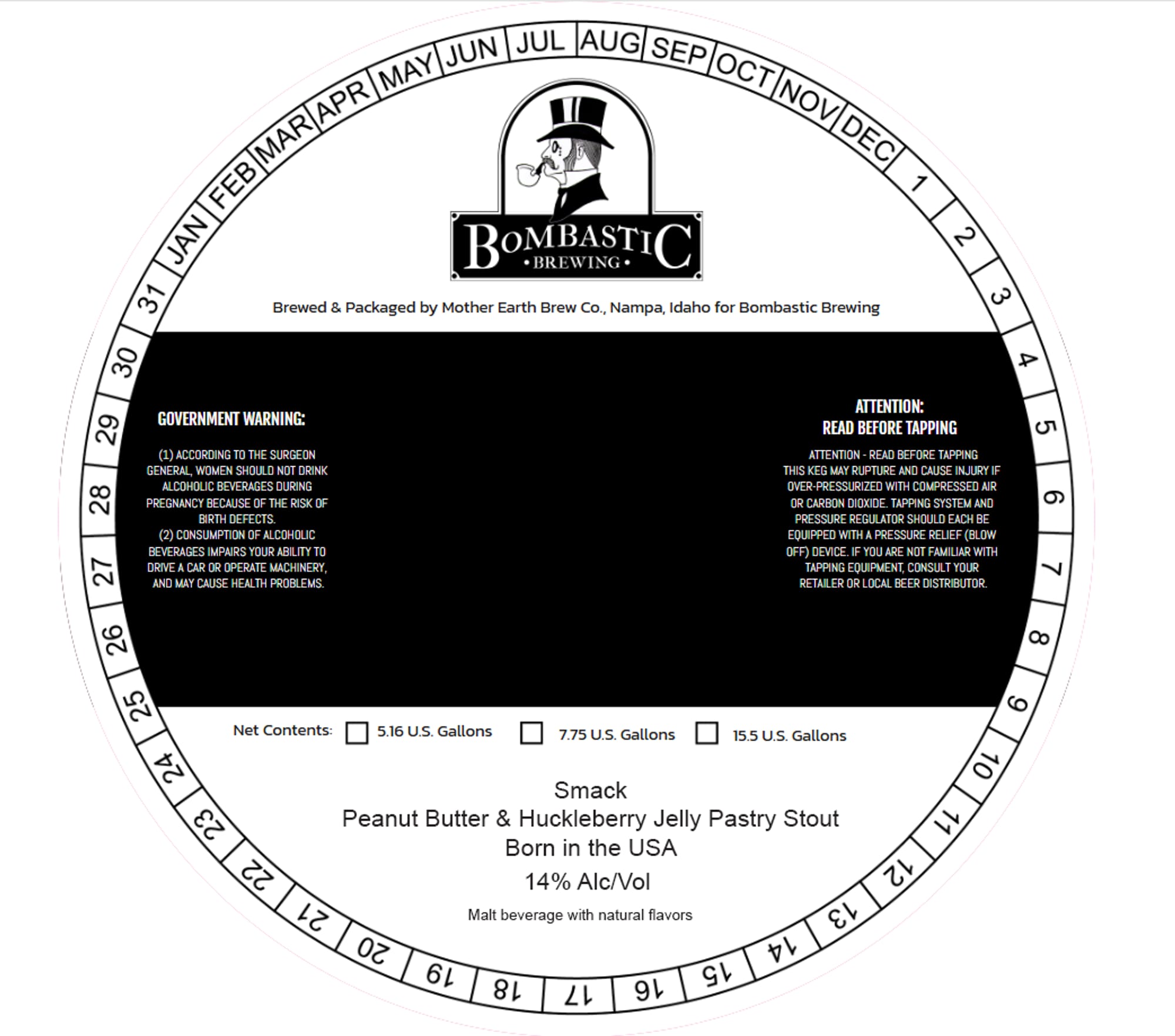 Smack by Bombastic Brewing - beer label