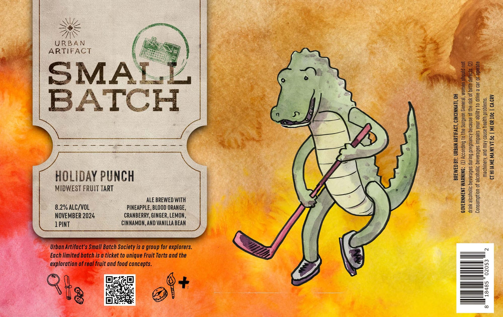 Small Batch Holiday Punch by Urban Artifact - beer label