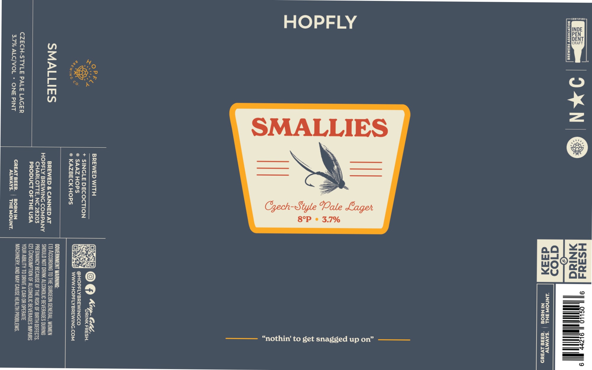 Smallies by Hopfly Brewing Company - beer label