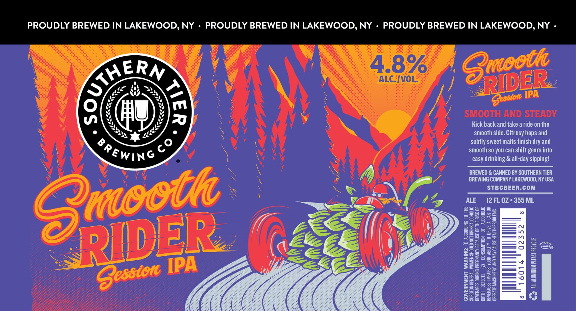 Smooth Rider Session IPA by Southern Tier Brewing - beer label