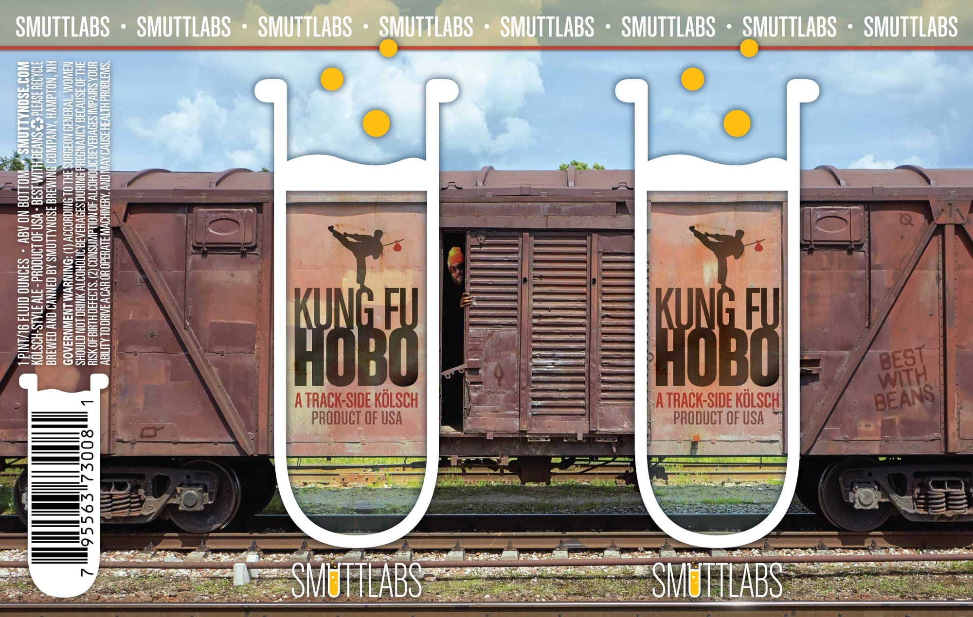 Kung Fu Hobo by Smuttlabs Brewing Company - beer label