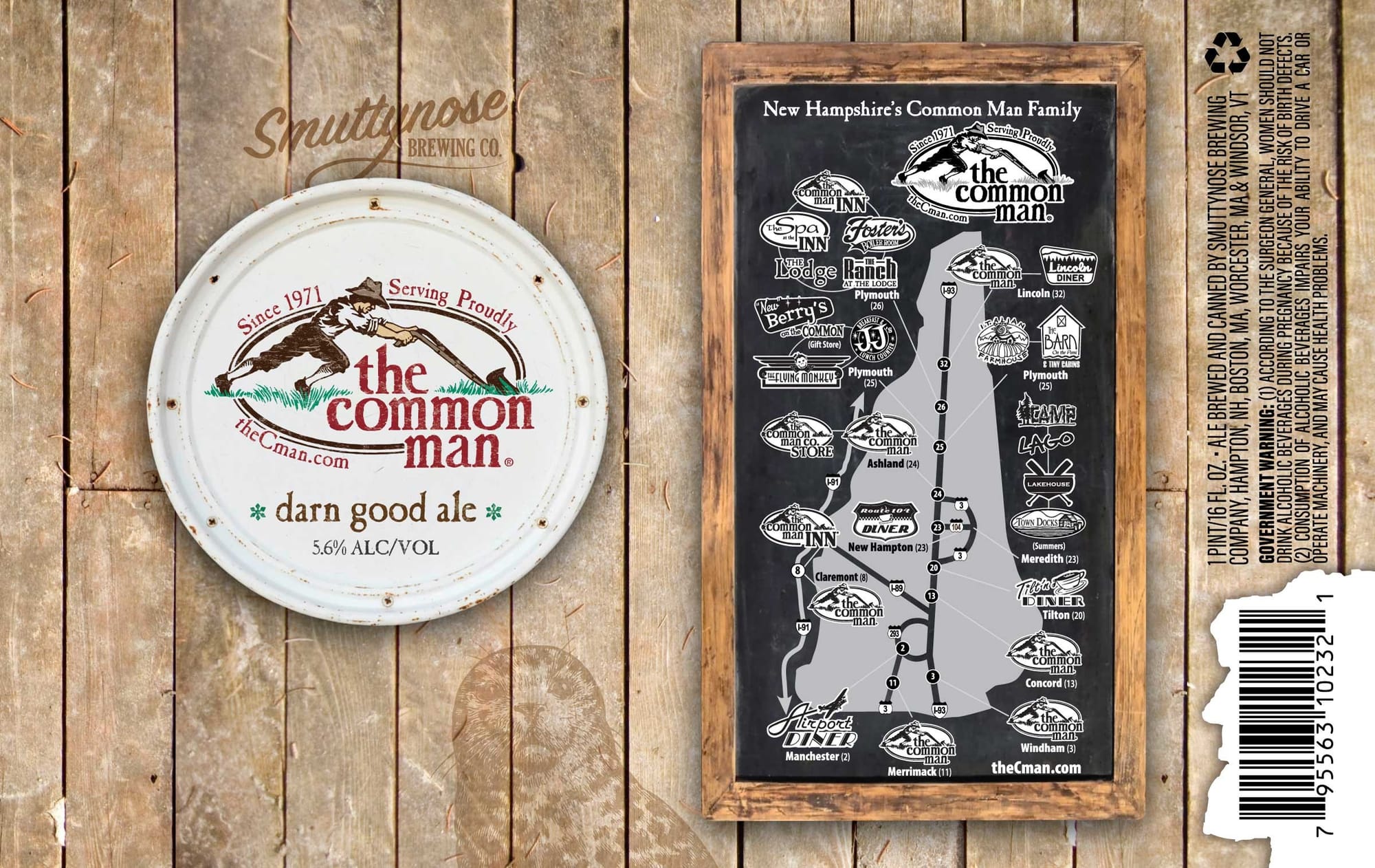 The Common Man by Smuttynose Brewing Co. - beer label