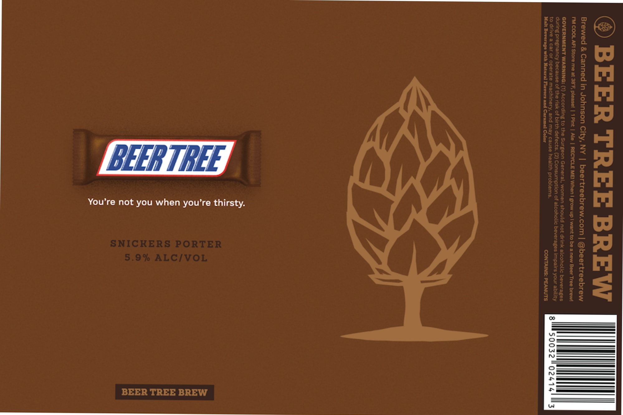 Snickers Porter by Beertree Brew - beer label